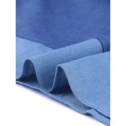 Agnes Orinda Women's Plus Size Puff Sleeve Chambray Shift Dress -Dresses City Shop GUEST 00aa7f27 0c58 482b b4df 801aa21057d2