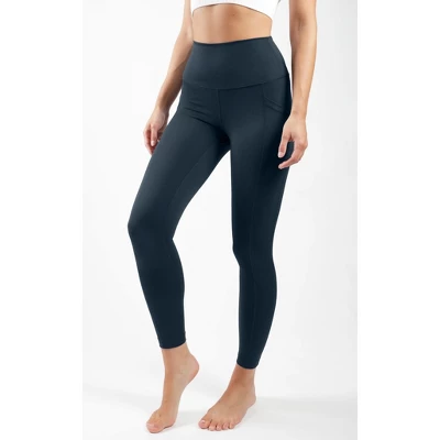 90 Degree By Reflex - Women's Wonderlink Elastic Free High Waist Side Pocket 7/8 Ankle Legging 3 90 Degree By Reflex - Women's Wonderlink Elastic Free High Waist Side Pocket 7/8 Ankle Legging