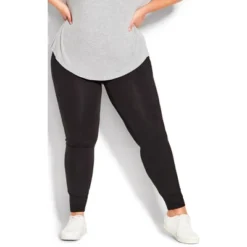 Women's Plus Size Pima High Rise Legging Black - Average | AVE LEISURE -Dresses City Shop GUEST 020f1c2a 10f7 41ee a08a b43085875b31