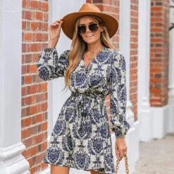 Women's Ornate Print Surplice Neck Mini Dress - Cupshe 12 Women's Ornate Print Surplice Neck Mini Dress - Cupshe -Dresses City Shop GUEST 03542565 0d33 4899 a179 3d87c694be45