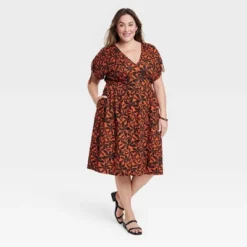 Women's Dolman Short Sleeve Midi Dress - Ava & Viv™ -Dresses City Shop GUEST 05c25352 dc51 4f5d ada2 b6d3851122dd