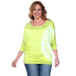 Women's Plus Size Tie Dye Tunic Top - White Mark -Dresses City Shop GUEST 06322b4b baa7 47d0 b6d2 0e27a831bff5