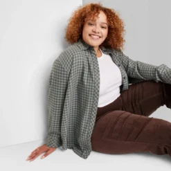 Women's Oversized Button-Down Flannel Shirt - Wild Fable™ Plaid 16 Women's Oversized Button-Down Flannel Shirt - Wild Fable™ Plaid -Dresses City Shop GUEST 07e9cd0b 4985 4f8b ac23 d98b103ae612