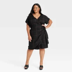 Women's Dolman Short Sleeve Wrap Dress - Ava & Viv™ -Dresses City Shop GUEST 08ef7208 90d5 4d3c 84f3 be5036a188be