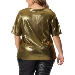 Agnes Orinda Women's Plus Size Metallic Holographic Concert Carival Party Blouse 11 Agnes Orinda Women's Plus Size Metallic Holographic Concert Carival Party Blouse -Dresses City Shop GUEST 08fe5bbe 652c 4123 b59e adc0b43a6887