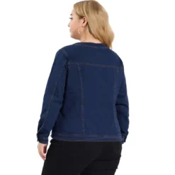 Agnes Orinda Women's Plus Size Jean Jacket Long Sleeves Collarless Denim Jacket 17 Agnes Orinda Women's Plus Size Jean Jacket Long Sleeves Collarless Denim Jacket -Dresses City Shop GUEST 0a00b904 6ded 42db 96c8 f7db82d7cd76