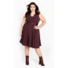 Women's Plus Size Vintage Veronica Dress - Bordeaux | CITY CHIC 1 Women's Plus Size Vintage Veronica Dress - Bordeaux | CITY CHIC -Dresses City Shop GUEST 0b9e5b09 ce29 488a 8cef 1ff704065f3f