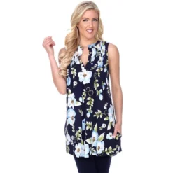 Women's Floral Printed Sleeveless Rosaleen Tunic - White Mark -Dresses City Shop GUEST 0bcfbd15 66e2 4860 a920 5e005ba92232