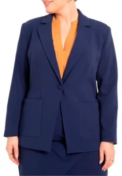 ELOQUII Women’s Plus Size The 365 Suit Patch Pocket Blazer -Dresses City Shop GUEST 0be7e0d9 5ae7 4e38 8111 017e028fcd50