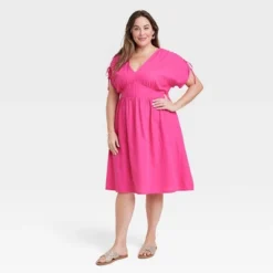 Women's Dolman Short Sleeve Midi Dress - Ava & Viv™ -Dresses City Shop GUEST 0c8f69f6 83e6 484f 83ff 9c54420ee658