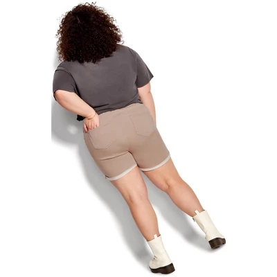 Women's Plus Size Mavis Short - Pink | SOCIETIE+ 3 Women's Plus Size Mavis Short - Pink | SOCIETIE+