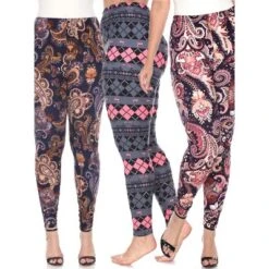 Women's Pack Of 3 Plus Size Leggings - One Size Fits Most Plus - White Mark 36 Women's Pack Of 3 Plus Size Leggings - One Size Fits Most Plus - White Mark -Dresses City Shop GUEST 1848e221 3805 406e 9e22 554eb2b35da4
