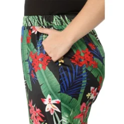 Agnes Orinda Women's Plus Size Adjustable Elastic Waist Pockets Tropical Harem Jogger Pants -Dresses City Shop GUEST 18644f03 da2a 480d be18 b4a9ec0d24ab