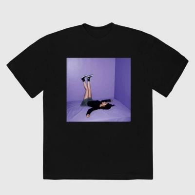 Women's Olivia Rodrigo Album Cover Short Sleeve Graphic T-Shirt - Black 5 Women's Olivia Rodrigo Album Cover Short Sleeve Graphic T-Shirt - Black - Image 3