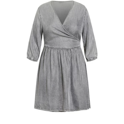 Women's Plus Size Pared Back Dress - Black | CITY CHIC 4 Women's Plus Size Pared Back Dress - Black | CITY CHIC - Image 2