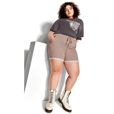 Women's Plus Size Mavis Short - Pink | SOCIETIE+ 5 Women's Plus Size Mavis Short - Pink | SOCIETIE+ - Image 3