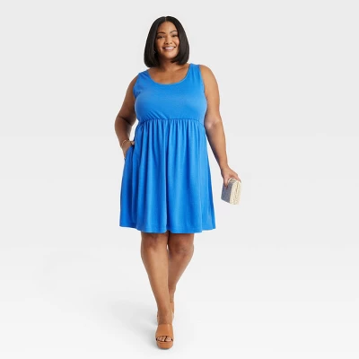 Women's Babydoll Empire Waist Dress - Ava & Viv™ 6 Women's Babydoll Empire Waist Dress - Ava & Viv™ - Image 4