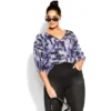Women's Plus Size Sexy Fling Print Top - White | CITY CHIC -Dresses City Shop GUEST 1d365e2c 7cc5 4f3d bd9c d56f88a5107b