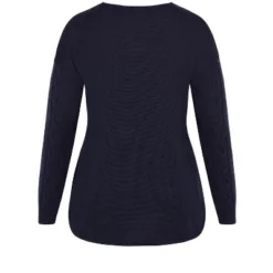 Women's Plus Size Carina Cable Sweater - Navy | AVENUE 12 Women's Plus Size Carina Cable Sweater - Navy | AVENUE -Dresses City Shop GUEST 1dd03f97 e273 4c20 87a6 ede9e4ccedf3