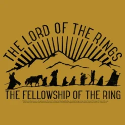 Junior's Lord Of The Rings Fellowship Of The Ring Mountain Silhouettes Festival Muscle Tee