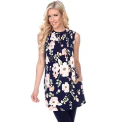 Women's Floral Printed Sleeveless Rosaleen Tunic - White Mark -Dresses City Shop GUEST 25143546 c14c 4dae 9e93 d29b50528d82