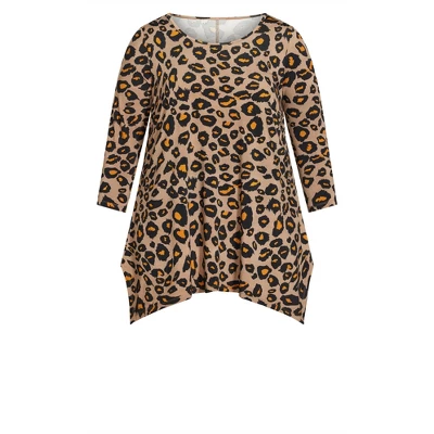 Women's Plus Size Cosmic Print Tunic - Animal | EVANS 4 Women's Plus Size Cosmic Print Tunic - Animal | EVANS - Image 2