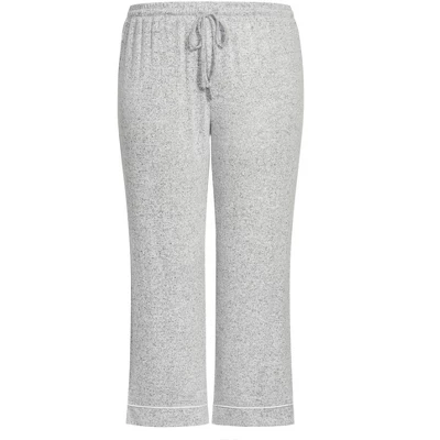 Women's Plus Size Hacci Sleep Pant - Gray | AVENUE 7 Women's Plus Size Hacci Sleep Pant - Gray | AVENUE - Image 5