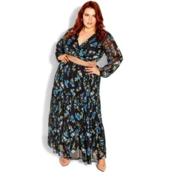 Women's Plus Size Blue Blossom Maxi Dress - Blue Blossom | CITY CHIC -Dresses City Shop GUEST 2797e942 3ea1 4d88 8686 fbc2246614c0