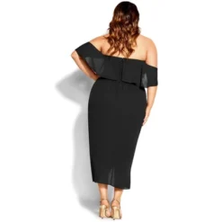 Women's Plus Size Va Va Voom Dress - Black | CITY CHIC
