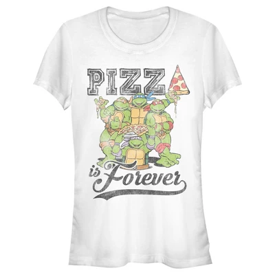 Junior's Teenage Mutant Ninja Turtles Pizza Is Forever T-Shirt 5 Junior's Teenage Mutant Ninja Turtles Pizza Is Forever T-Shirt - Image 3