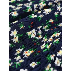 Allegra K Women's Puff Short Sleeve Sweetheart Neck Floral Smocked Bodycon Mini Dress -Dresses City Shop GUEST 28e1ba5a a198 40d0 8fe0 91c7098495cd