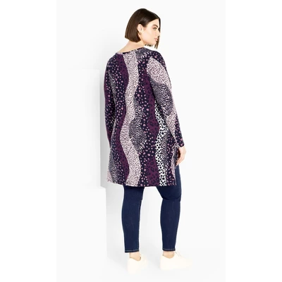 Women's Plus Size Eva Hacci Tunic - Plum | ZIM & ZOE 4 Women's Plus Size Eva Hacci Tunic - Plum | ZIM & ZOE - Image 2
