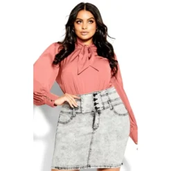 Women's Plus Size In Awe Top - Dusty Peach | CITY CHIC -Dresses City Shop GUEST 2ac338b6 e6b4 4371 93da 27a8d85d49ac