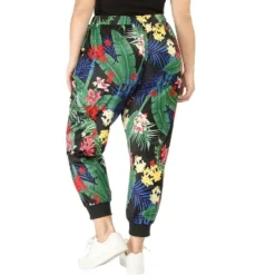 Agnes Orinda Women's Plus Size Adjustable Elastic Waist Pockets Tropical Harem Jogger Pants -Dresses City Shop GUEST 2aefe9df 041a 418b 8301 223b9ab42d36