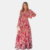 Women's Floral Print Ruffled Maxi Dress - Cupshe -Dresses City Shop GUEST 2defe131 97b0 4a1c 81f6 4d21ef541c3b