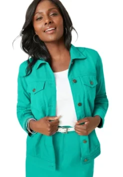 Jessica London Women’s Plus Size Classic Cotton Denim Jacket 30 Jessica London Women’s Plus Size Classic Cotton Denim Jacket -Dresses City Shop GUEST 2f2b7081 7019 4b4c a692 61db7db8ec60