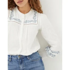 FatFace Womens Nicole Embroidered Blouse