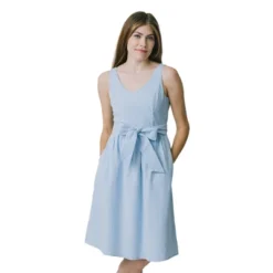 Hope & Henry Womens' A-Line Dress With Waist Sash -Dresses City Shop GUEST 338bf169 f410 4e21 afa3 a2b041a5f975