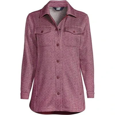 Lands' End Women's Sweater Fleece Long Shirt Jacket Shacket 5 Lands' End Women's Sweater Fleece Long Shirt Jacket Shacket - Image 3