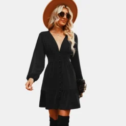 Women's Plunge Neck Button Loop Mini Dress - Cupshe 13 Women's Plunge Neck Button Loop Mini Dress - Cupshe -Dresses City Shop GUEST 370a789f 1d2c 421d a1a2 05147bb5c33b