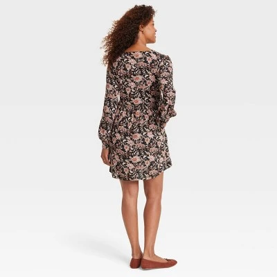 Women's Bishop Sleeve A-Line Dress - Knox Rose™ 3 Women's Bishop Sleeve A-Line Dress - Knox Rose™