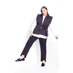 Women's Plus Size Sleek Tie Vest - Steel | REFINITY 8 Women's Plus Size Sleek Tie Vest - Steel | REFINITY -Dresses City Shop GUEST 3f04e3b5 6963 412a ae12 5222c8d365d7