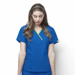 Wink Charlie-Women's Y-Neck Fashion Scrub Top -Dresses City Shop GUEST 3fcc4684 50cd 42ab 89eb f64c5a006a01