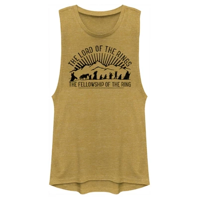 Junior's Lord Of The Rings Fellowship Of The Ring Mountain Silhouettes Festival Muscle Tee 5 Junior's Lord Of The Rings Fellowship Of The Ring Mountain Silhouettes Festival Muscle Tee - Image 3