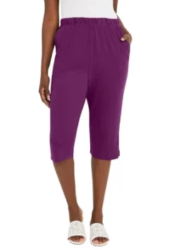 Jessica London Women’s Plus Size Soft Ease Capri -Dresses City Shop GUEST 408a93b8 9cfc 469e 9558 492aee020758