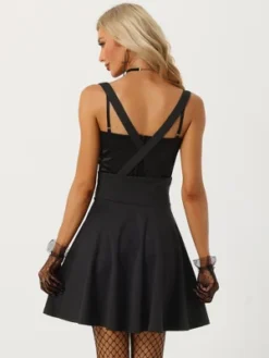 Allegra K Women's High Waist Brace Skirts A-Line Zipper Front Suspender Skirt 10 Allegra K Women's High Waist Brace Skirts A-Line Zipper Front Suspender Skirt -Dresses City Shop GUEST 40c97bd3 6d79 4b6b b7ef 2368af5546a1