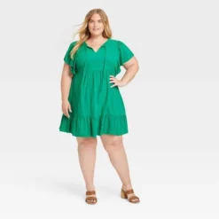 Women's Ruffle Short Sleeve A-Line Dress - Knox Rose™ -Dresses City Shop GUEST 449348e8 9d2b 44c2 807e ae1b6669859a