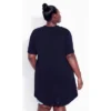 Women's Plus Size Kaylie Hi Lo Top - Navy | AVENUE