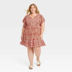 Women's Ruffle Short Sleeve A-Line Dress - Knox Rose™ -Dresses City Shop GUEST 46ea37d6 ce18 43f1 a896 7f0290e49235