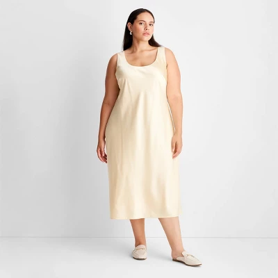 Women's Scoop Neck Strappy Midi Slip Dress - Future Collective™ With Reese Blutstein 7 Women's Scoop Neck Strappy Midi Slip Dress - Future Collective™ With Reese Blutstein - Image 5